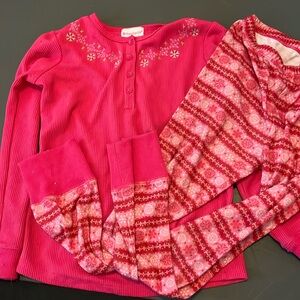 American Girl Snowflake Fair Isle Pajamas Girls M
